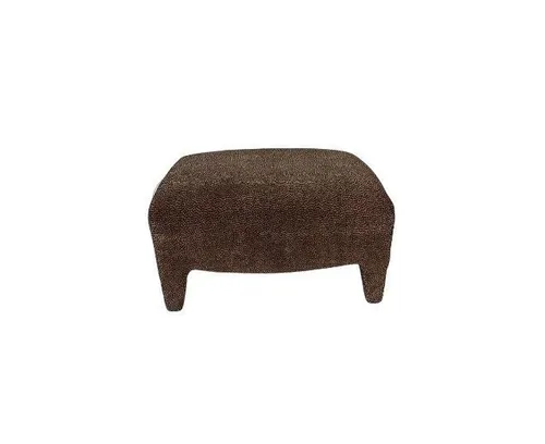 AMANDA Vintage Leopard Ottoman