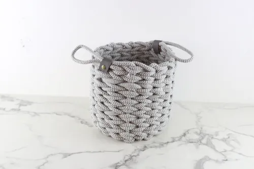Grey Woven Basket