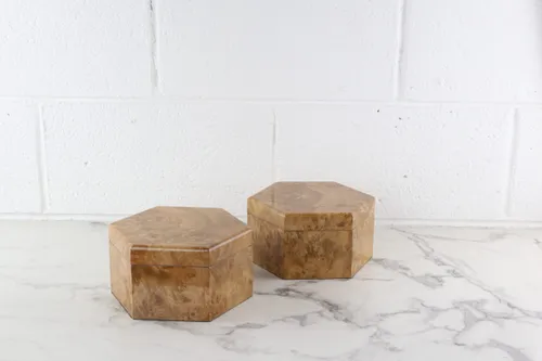 Burl Hexagon Box