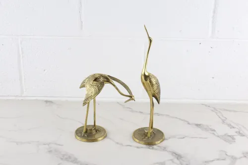 Vintage Brass Cranes