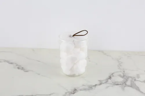 Glass Jar With Cotton Balls