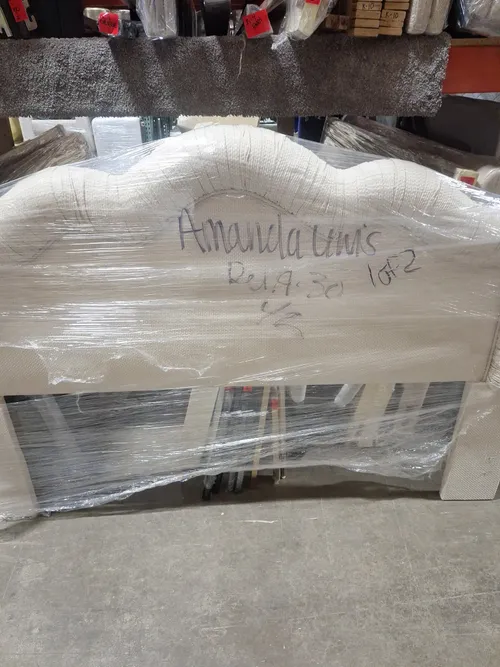 Vintage King Headboard + Metal Frame