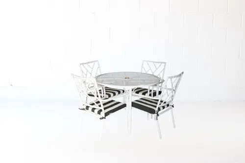 AMANDA Hollywood Regency Table & Chairs