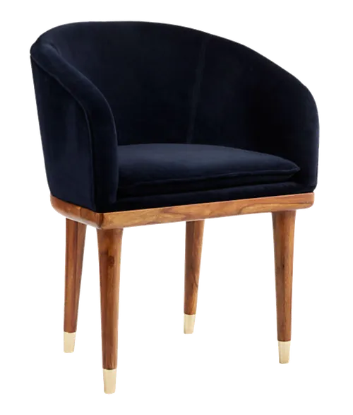 KATRIN Navy Velvet Desk Chair 