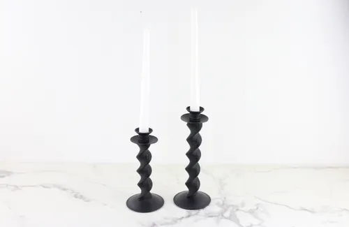 Twisted Candlestick Holders