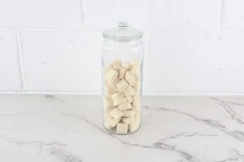Glass Jar With Wafers