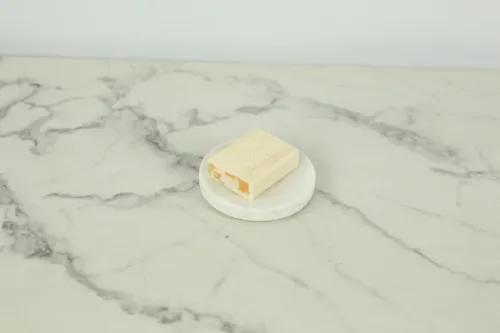 Round Marble Soap Dish