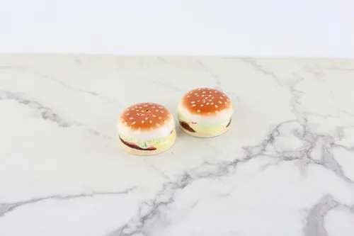 Vintage Cheeseburger Salt and Pepper Shakers