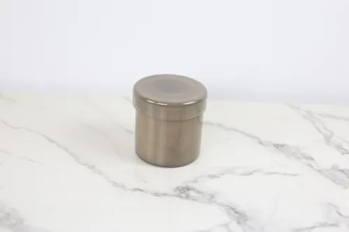 Grey Glass Jar Candle