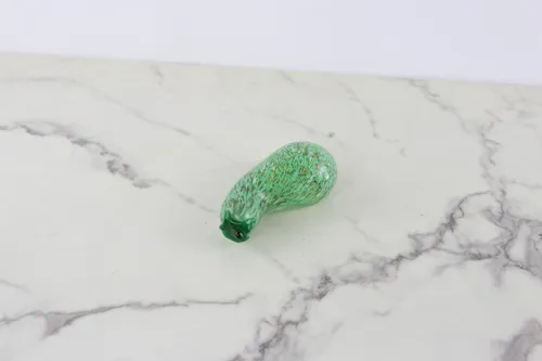 Vintage Glass Green Eggplant