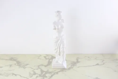 Vintage Ceramic Woman Statue