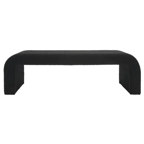KATRIN Black Boucle Waterfall Bench