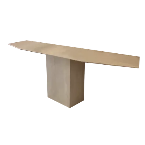 KATRIN Vintage Travertine Blade Console