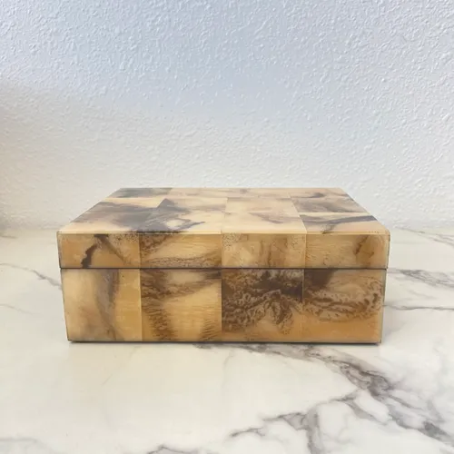 Checkered Burlwood Box