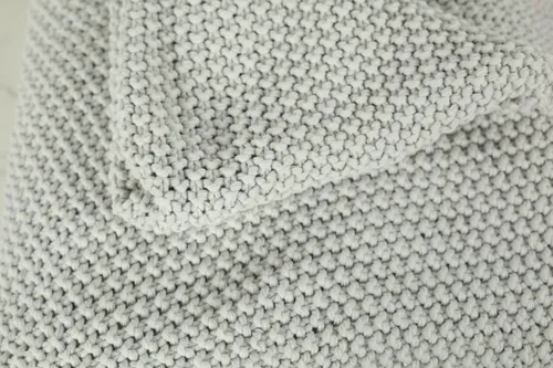 Grey Chunky Knit Blanket