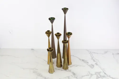 Metal Candle Holder Set