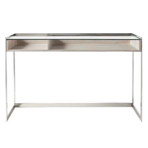 KATRIN CB2 Vista Glass Top Desk