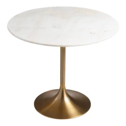 KATRIN White Marble Bistro Table 35