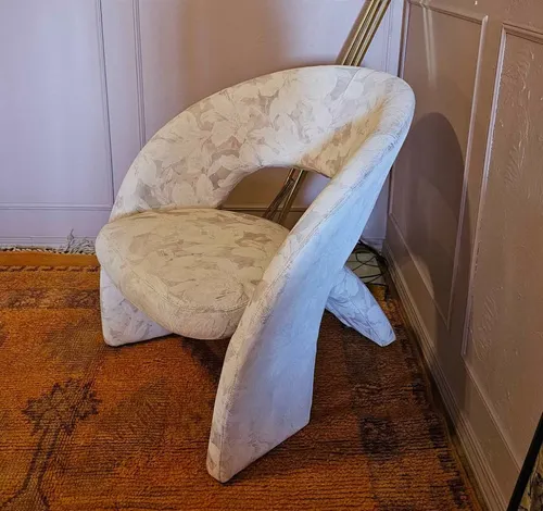 Vintage Postmodern Floral Chairs