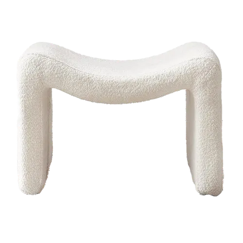 KATRIN Boucle Horseshoe Ottoman