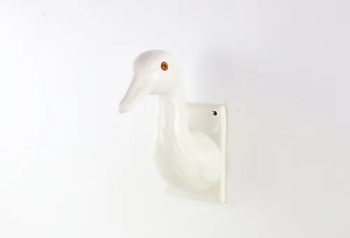 Vintage Ceramic Swan Wall Object