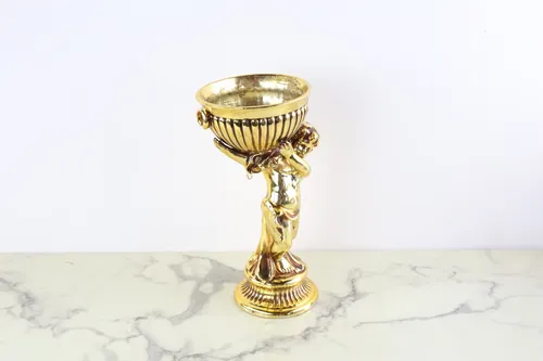 Vintage Gold Cherub Dish