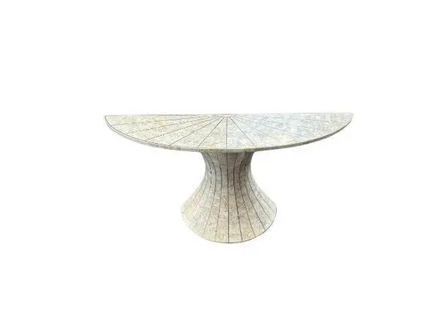 AMANDA Gilded Fan Console Table