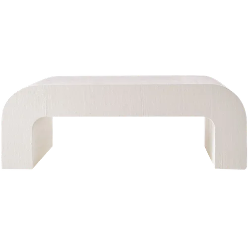 KATRIN CB2 Horseshoe Linen Coffee Table