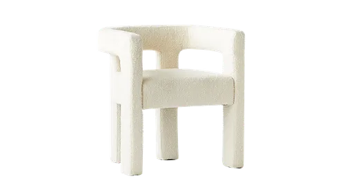 KATRIN CB2 Stature Dining Chair Ivory