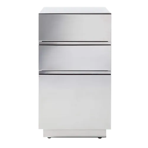 KATRIN CB2 Stainless Steel Filing cabinet