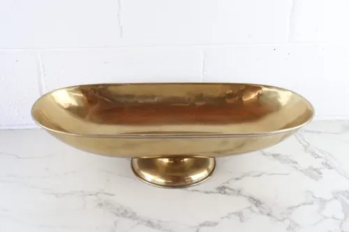Oblong Brass Bowl