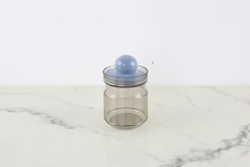 Retro Canister With Blue Lid