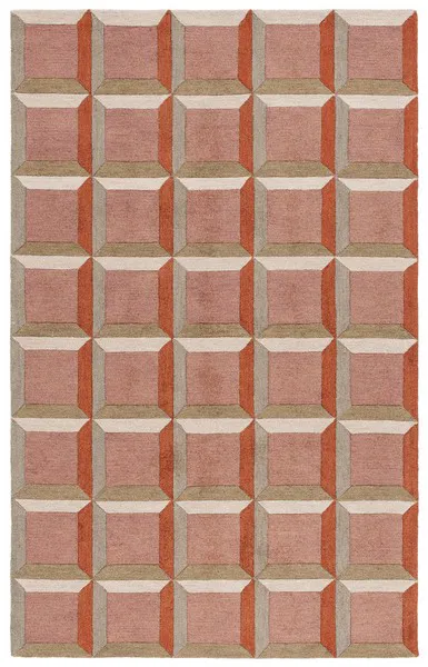 KATRIN Mauve Geometric Rug 5x8