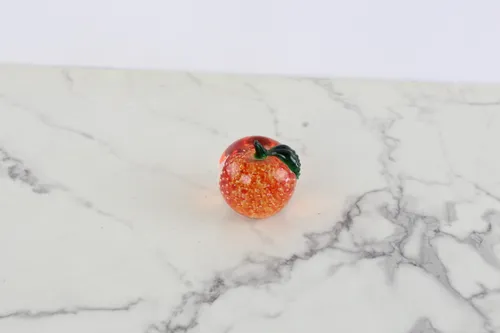 Vintage Glass Speckled Orange