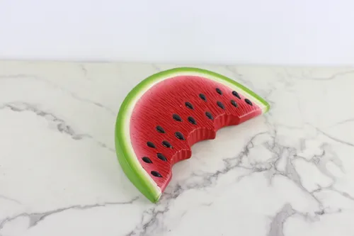 Vintage Ceramic Half Circle Watermelon Slice 