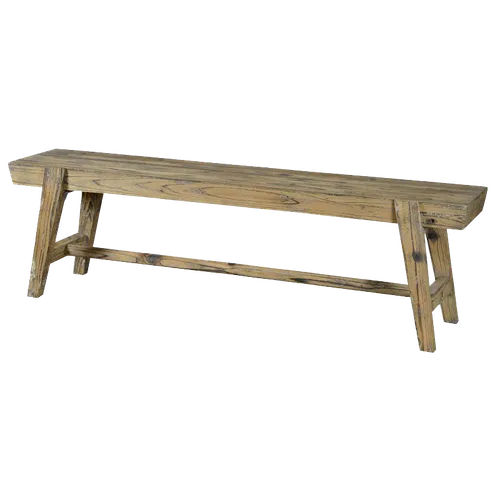 KATRIN Faux Vintage Barnwood Bench