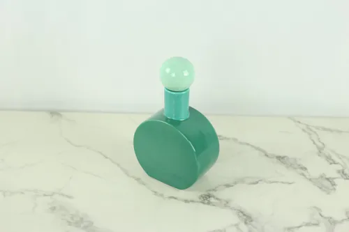 Jade Green Deco Decanter