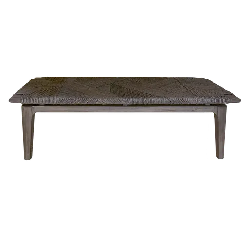 KATRIN Grey Straw Bench