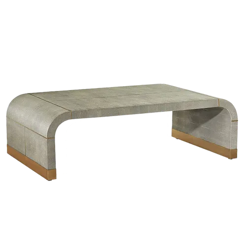 KATRIN Shagreen Green Waterfall Coffee Table