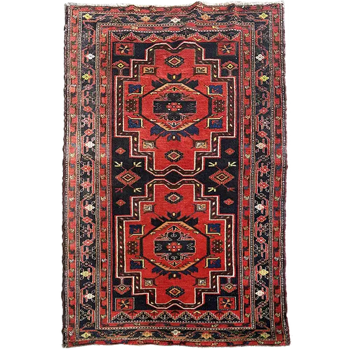 KATRIN Vintage Black&Red Rug 4.5x7.5