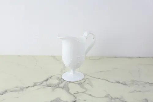 Vintage Milk Glass Mini Pitcher