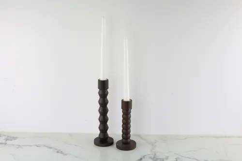 Wooden Candlestick Holders