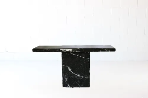 Black Marble Console Table