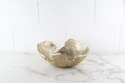 Organic Brass Bowl