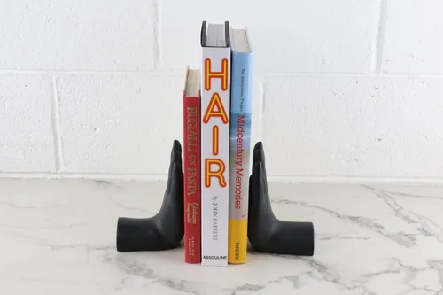 Vintage Black Hand Bookend
