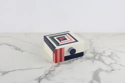 Multicolored Striped Box