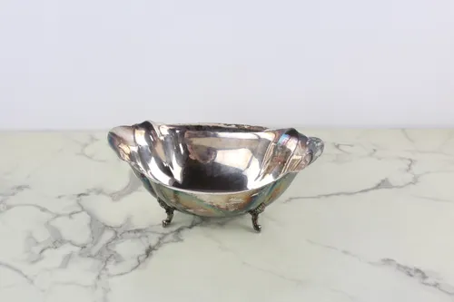 Antique Silver Dish with Legs