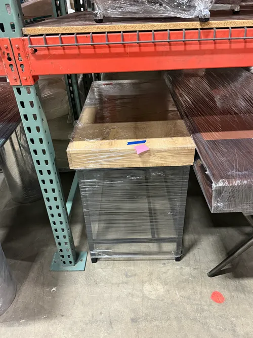 RETIRED $175 Wood & Metal Desk 