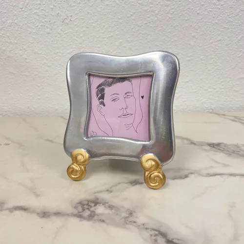 Mini Silver Squiggle Frame