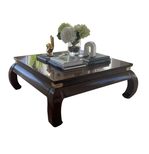 KATRIN  Brown Asian Square Coffee Table